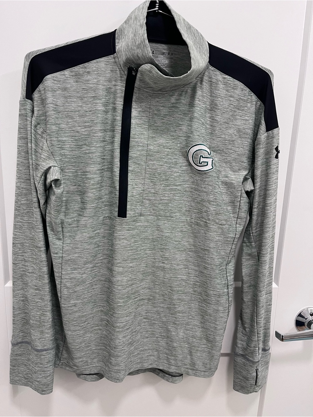 Under Armour Women’s Grey Heather 1/4 Zip Pullover with Black Accents